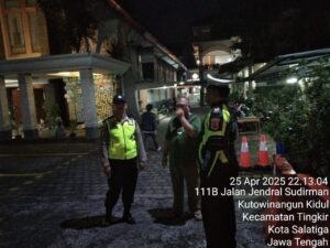Waspadai Kerawanan Kamtibmas dan Tindak Kejahatan, Pesan Patroli Malam Polsek Tingkir Kepada Security GKI